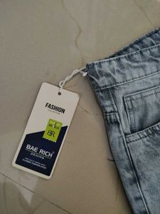 Light Blue Straight Leg Jeans