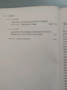 Agriculture &amp; Economic Growth In England 1650-1815