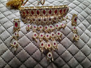 Red &amp; Gold Indian Choker