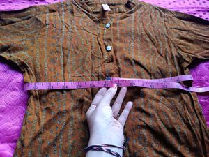 Vintage Brown Tunic Top