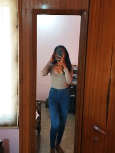 Round Neck Bodycon Crop Top
