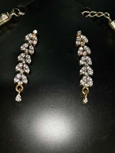 Silver Choker &amp; Earring Set