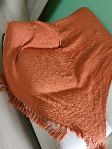 Cozy Orange Throw Blanket