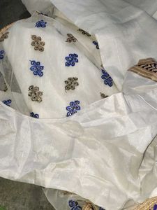 Off White Saree