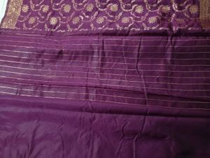 Purple 🟣 Dola Silk Saree