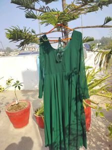 Green beautiful ethnic dress