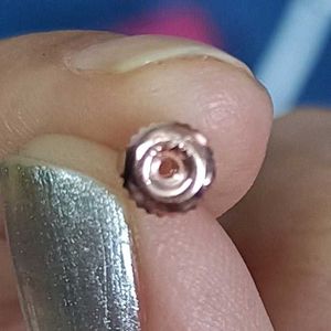 Real Silver 925 Earrings (Rose Gold)