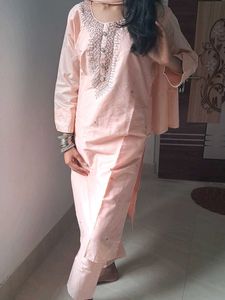 Blush Pink Kurti Set🌺