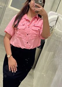Girly Button Top Shirt