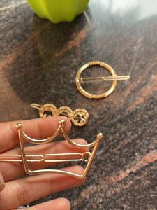 Metal Hair Clip Gold