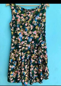 Floral Print Sleeveless Dress