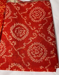 Bandhej Wedding Wear Saree