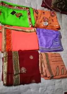 Assorted Indian Sarees - Set of 6