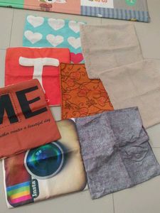 8 Assorted Throw Pillow Covers