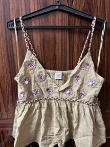 Floral Embroidered Top
