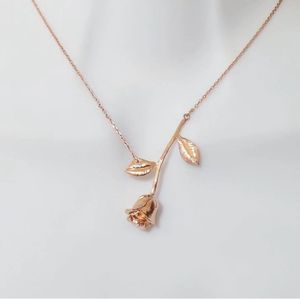 Rose Gold Pendant Necklace