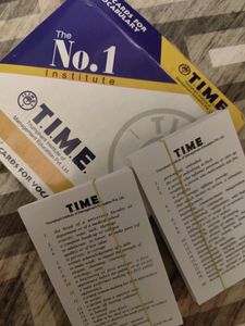 TIME Cue Cards For Vocabulary