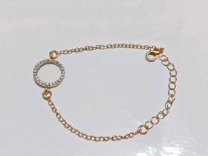 Gold Circle Sparkle Bracelet