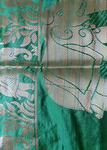 Silk Cotton Yellow Saree