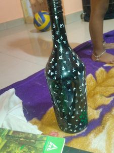 Saraswati Bottel Painting