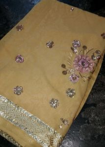 Elegant Embroidered Saree ❤️‍🔥