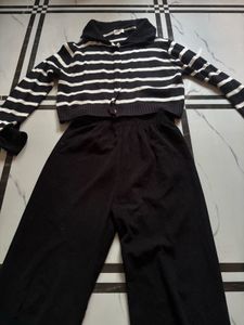 Price DropWoolen Striped Knit Set