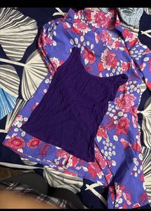 Floral Pajama Set & Tank Top