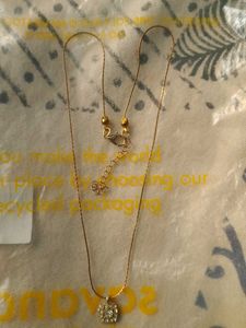 Delicate Rhinestone Pendant Necklace