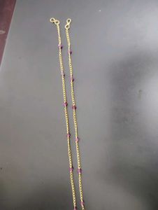 Golden Stone Beads Anklet