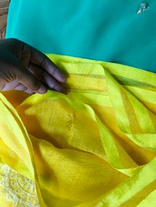 yellow saree