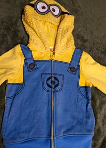 🇺🇲Despicable Me Minion ZipUp Hoodie 2- 4 Yrs NEW