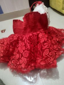 Red Nd White Frock
