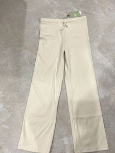 Cream Wide Leg Lounge Pants