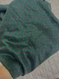 Green Polka Dot Scarf