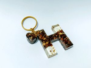 Resin Initial Keychains