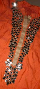 sale ORANGE worked kurti Small size