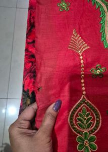 pack of 2 Embroidered Dress Material( with mild di