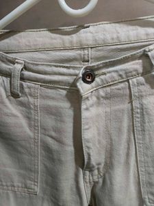 Chic Zara Off-White Baggy Cargos 🌟✨