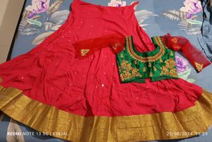 Navaratri Lehenga Without Blouse
