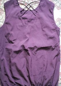 Purple Sleeveless Top