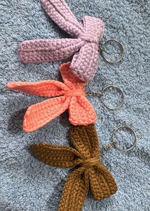 Crochet Bow Keychains