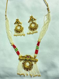 Rajputi Rani Haar With Earrings