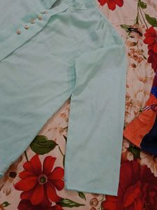 Mint Green Button-Down Top