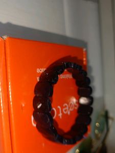 Blue Sunstone Crystal Bracelet, Block Stones
