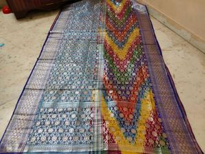 Heavy Highest Quality Banarasi Multi Colour Saree