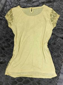 Yellow Lace Top