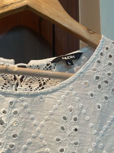 White Eyelet Puff Sleeve Top