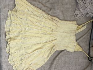 Eyelet Cutout Mini Dress