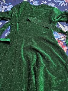 Shimmer Green  Dress