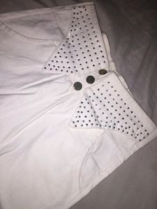 White Bootcut Pant
